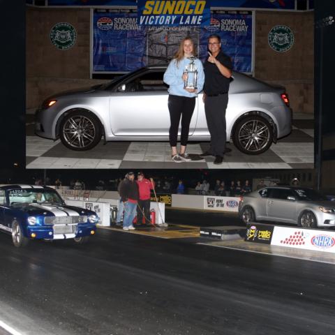 High School final with Charlotte Skorlich, the winner, on the right side and Alejandro Keller, the runner up.